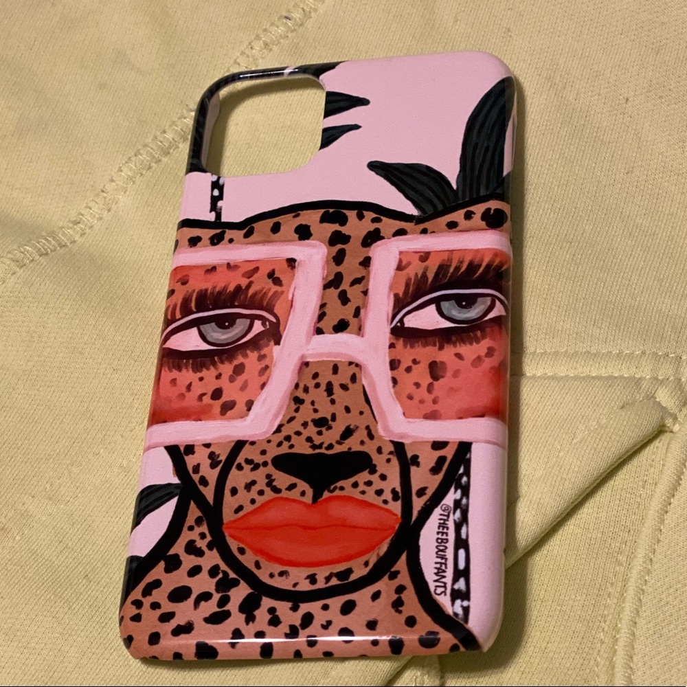 iphone 11 pro max leopard art design case! 💕